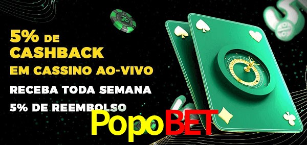 Promoções do cassino ao Vivo Popobet